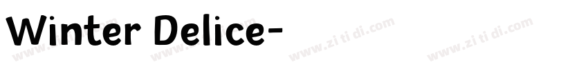 Winter Delice字体转换